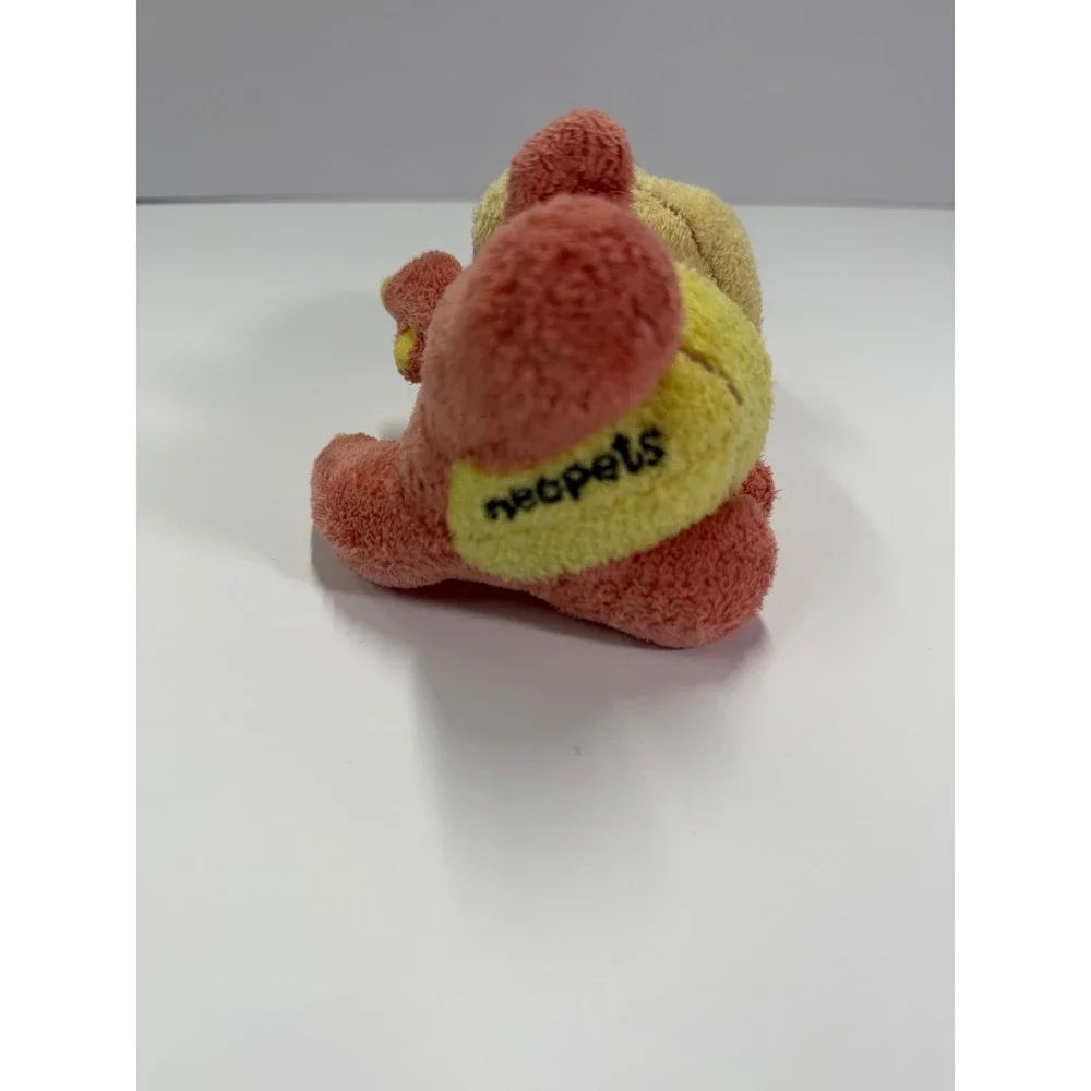 Neopets Scorchio Plush Pink Yellow Small Stuffed Animal Toy 4 Inch Vintage
